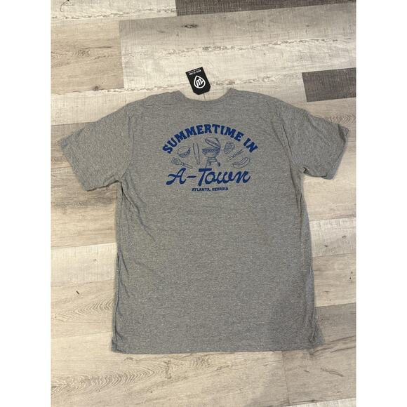 Where I'm From Shirt Mens 2XL Gray Summertime In A-town Atlanta Georgia BBQ USA - Picture 7 of 8